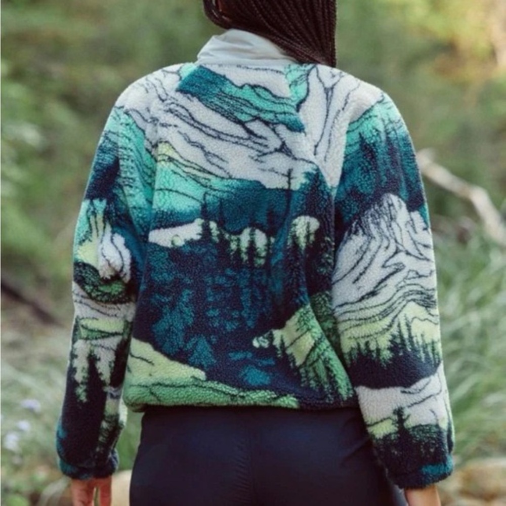 FP Movement Hit The Slopes Printed Fleece Pullover - RARE!! - Picture 4 of 6